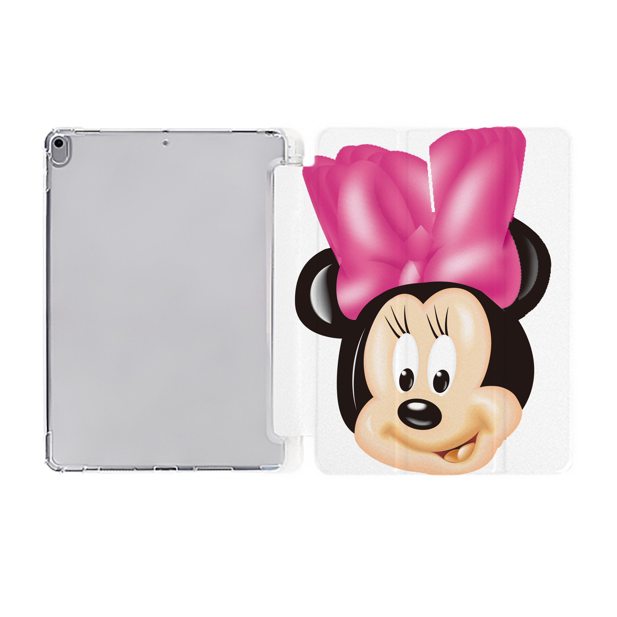 （画像用） ミッキーマウス Mickey Mouse IPad ケース ペン収納付き 三つ折りスタンド PUレザー×シリコン 対応機種9.5/10.5/10.9インチ